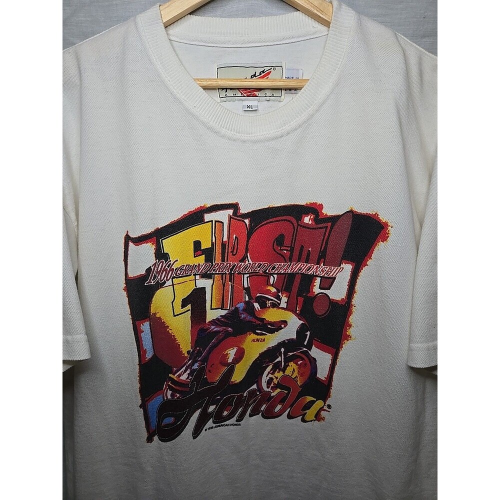 Vintage 1996 Honda America Racing T-shirt, Sz XL, 1966 Grand Prix World Champion - Picture 2 of 8